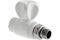 Шаровой кран PP-R нак.гайка для радиаторов прямой