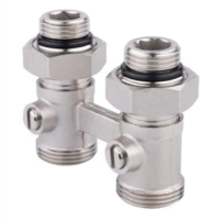 Узел нижнего подключения радиатора Н-образный прямой 1/2"нар х 3/4"нар (евроконус)