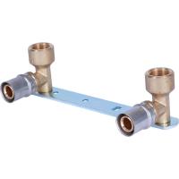 Пресс-уголок двойной с креплением 16x1/2", внутренняя резьба