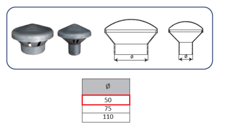 Зонт ПП 50 мм