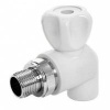 Шаровой кран PP-R нак.гайка для радиаторов угловой
