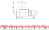 Шаровой кран PP-R нак.гайка для радиаторов прямой 20х1/2"