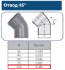 Отвод ПП 110 (45°)