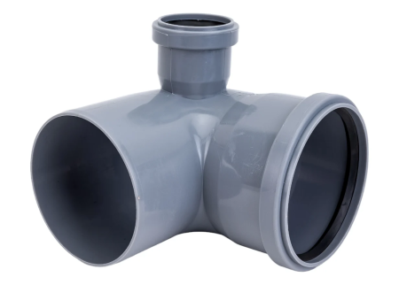 Отвод ПП 110(87°) с левым выходом 50мм